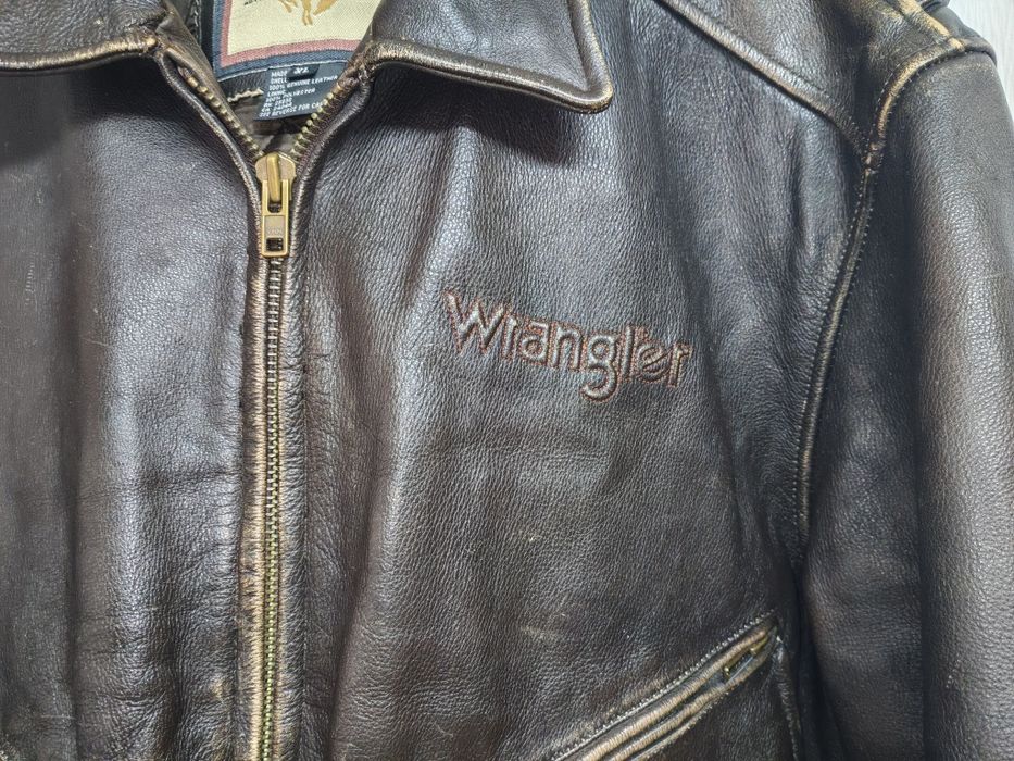 Мъжко Vintage кожено яке от естествена кожа WRANGLER р-р XL