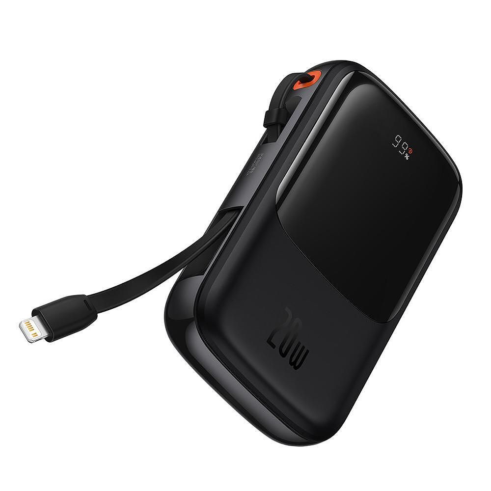Baseus power bank qpow pro (ppqd040001) - черен, 20,000mah, 20w, с usb