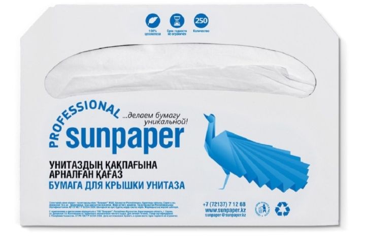 Бумажное покрытие Sunpaper на унитаз