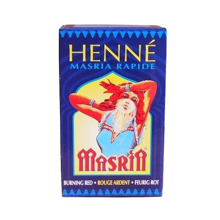 Vopsea pentru par Henna, Henne Masria, Rosu aprins, 90 g