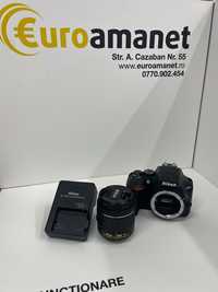 DSLR Nikon D3500, 24.2MP, Negru + Obiectiv AF-P 18-55mm VR -I-