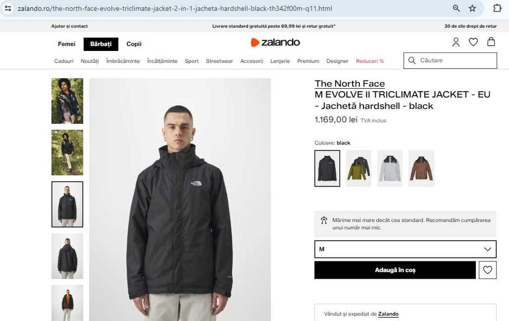 Geaca The North Face Dryvent - Originala