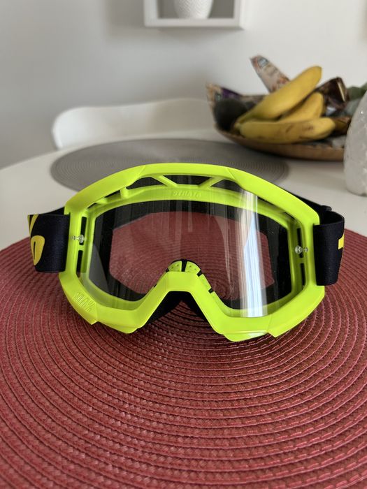 Ochelari motocross Strata goggle Neaon Yellow Clear Lens