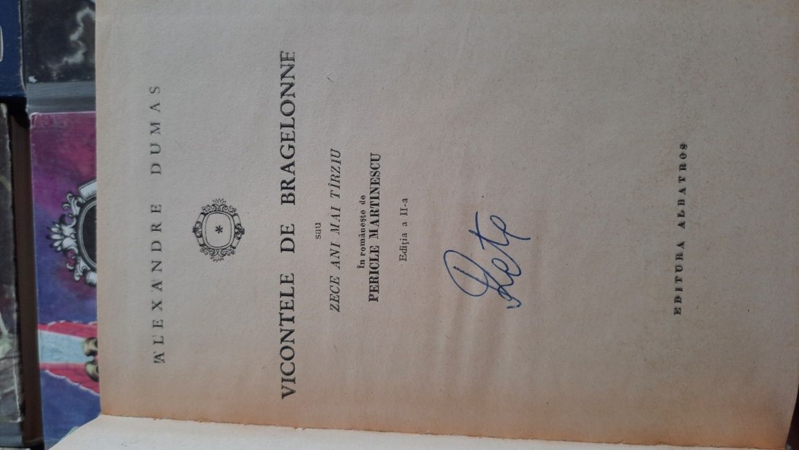 Vicontele de Bragelonne de Alexandre Dumas edtitia 1969 4 volume