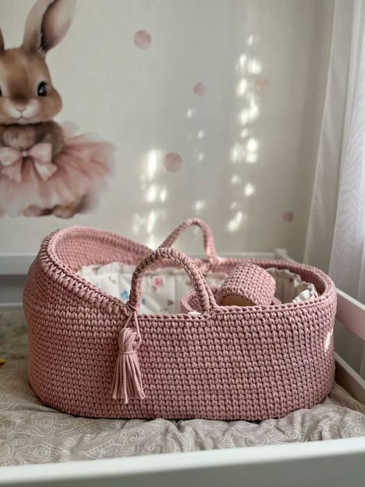 Вязаные люльки, пледы и корзины на заказ и в наличии