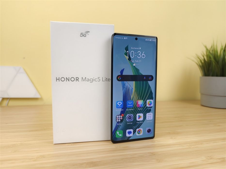 HONOR Magic5 Lite 5G, 256GB, 8GB RAM, Dual SIM, Midnight Black