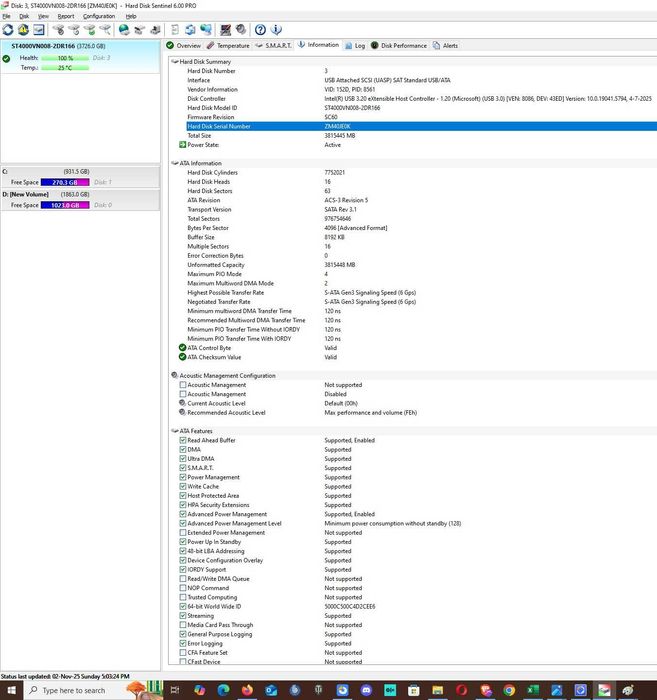 Hard disk desktop Seagate IronWolf NAS 4TB 5900rpm 64MB cache, SATAIII
