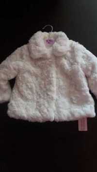 Палтенце / пухкаво яке за момиче 12-18 месеца