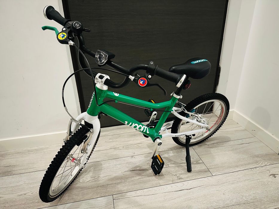 Bicicletă woom 3 AUTOMAGIC verde + cască & accesorii originale