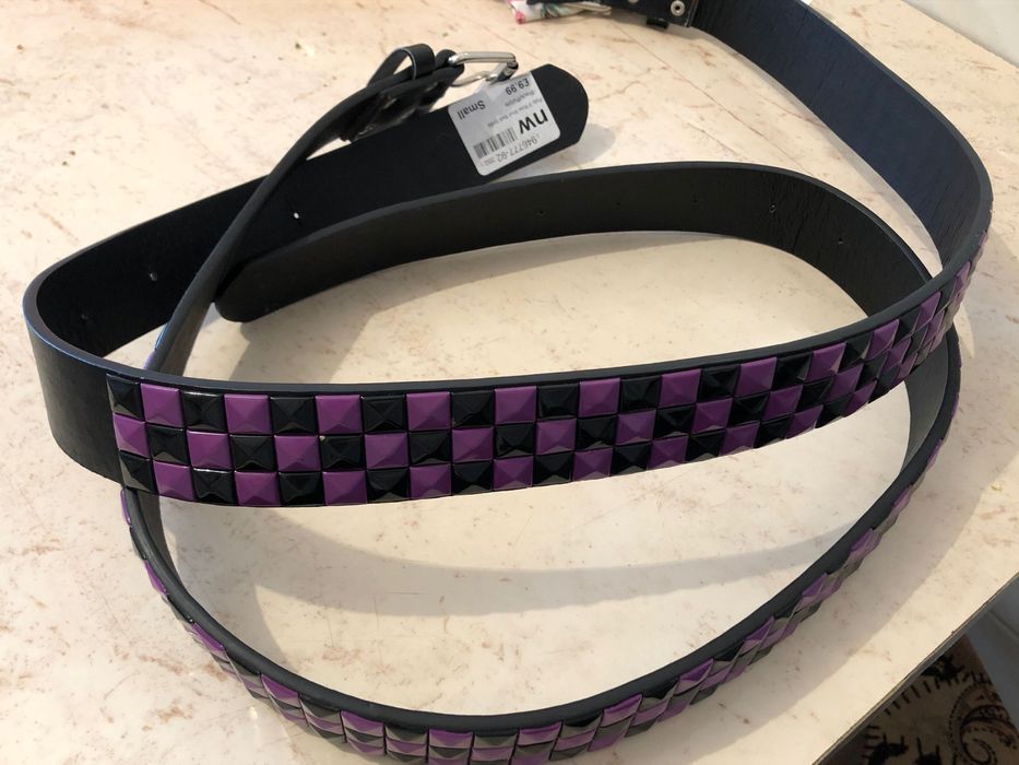 2 curele negru cu mov pentru copii