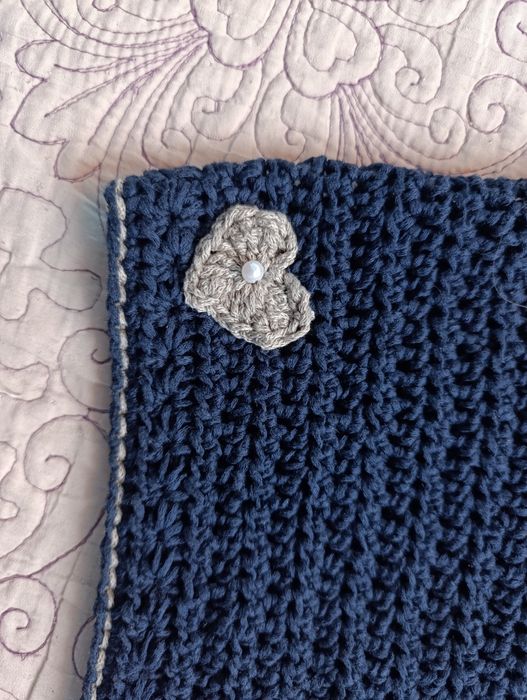 Bluza croșetată 100%handmade din materiale reciclate