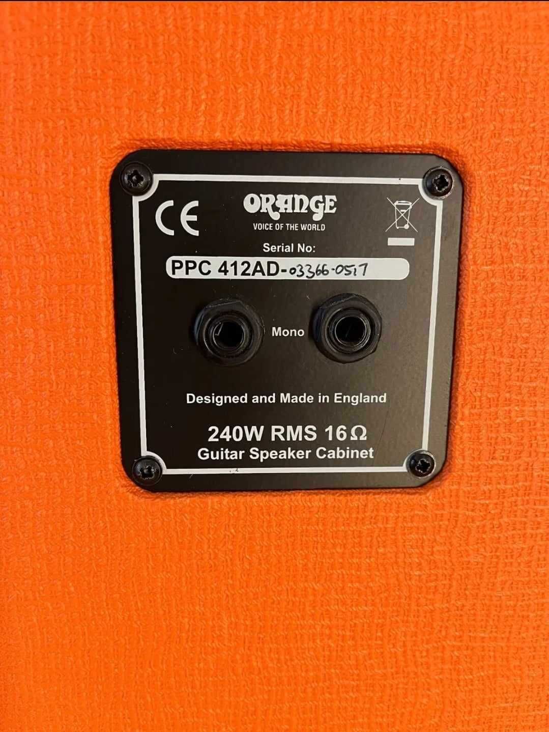 4x12 Китарен кабинет ORANGE PPC412 Celestion Vintage 30