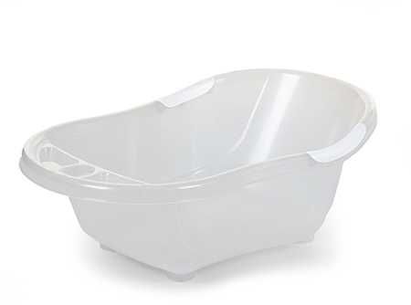 Cadita bebe anatomica, dop de scurgere, Frosted 79x50x30 cm, Childhome