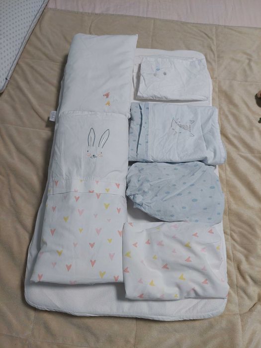 Комплект завивки + матрак за детска кошара next to me