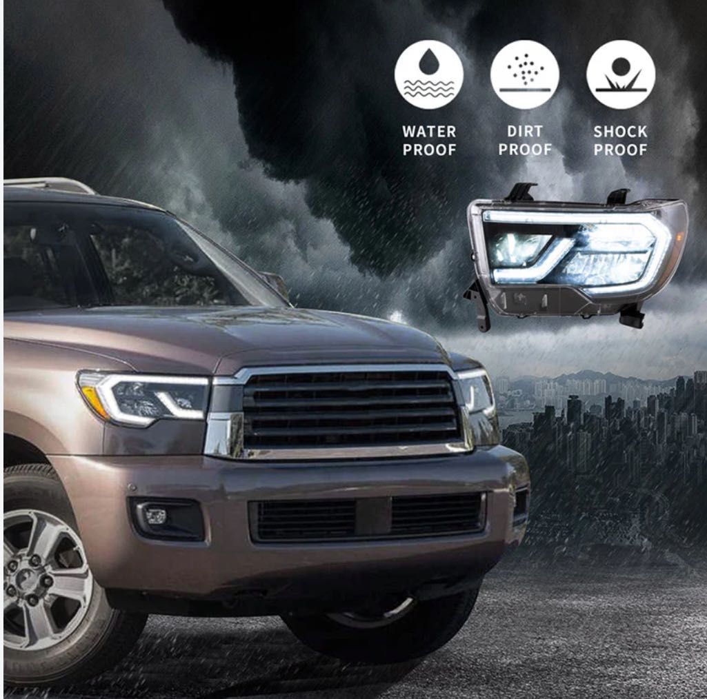 LED Тунинг фарове Toyota tundra 07-13 и Toyota Sequoia 08-20