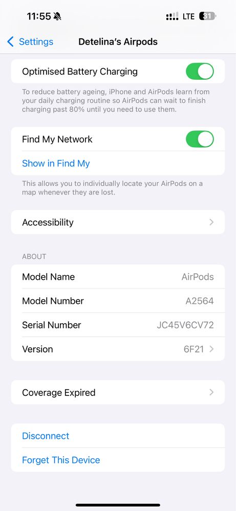 Слушалки apple Airpods 3