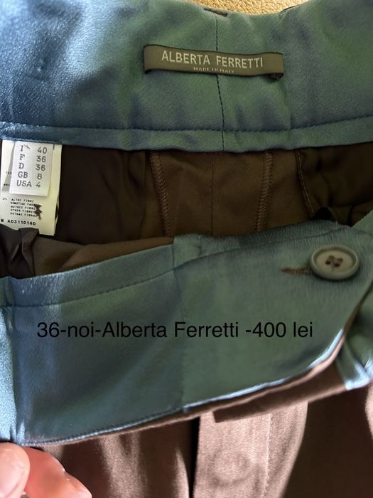 pantaloni Gianfranco Ferre și Alberta Ferretti 36-38 noi