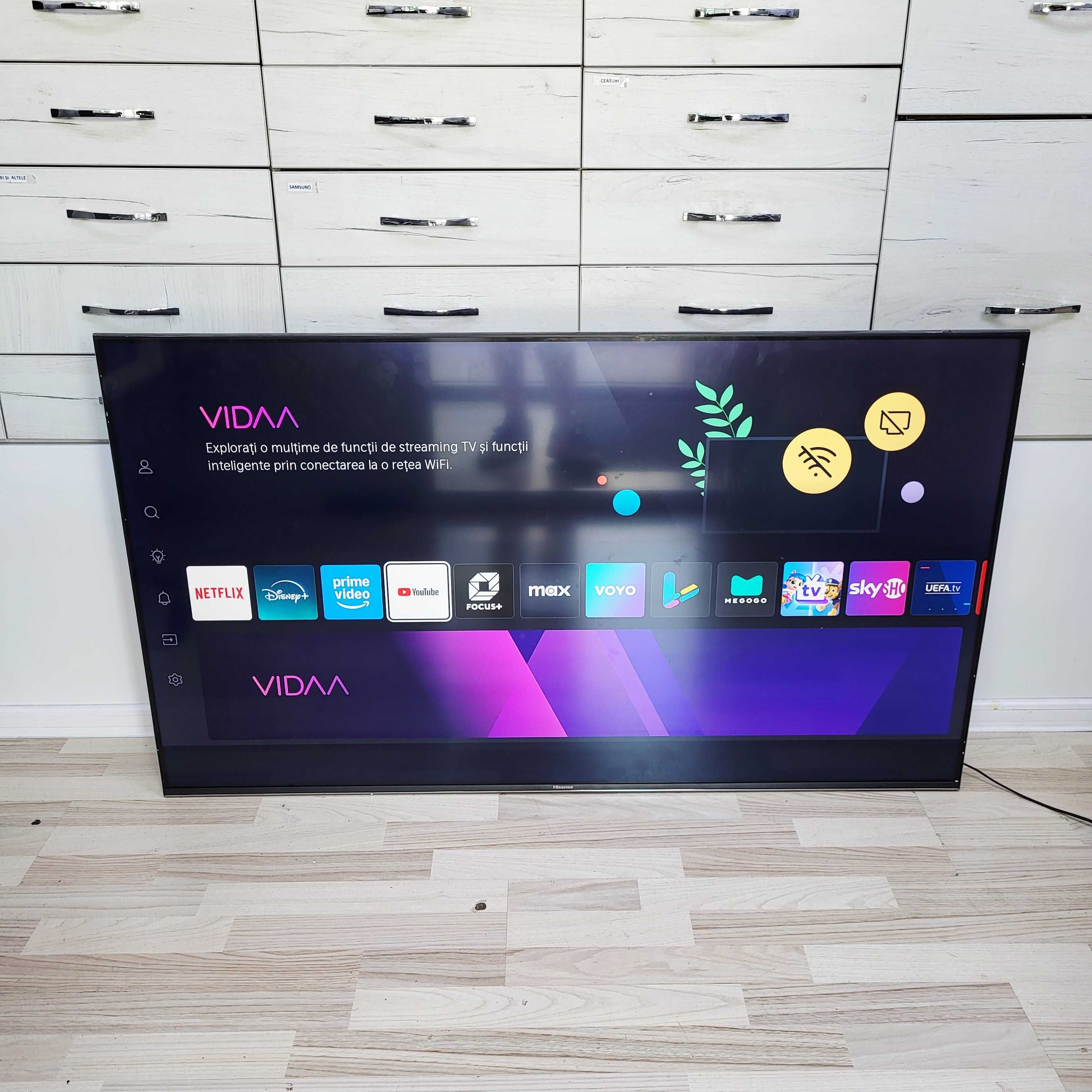 Televizor QLED Smart HISENSE 55A7NQ, Ultra HD 4K, HDR, 139cm