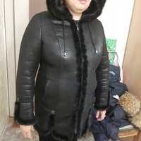 Куртка зимняя новая внутри цигейка очень тёплая женская чёрная.