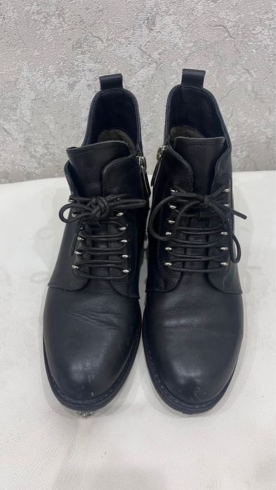 Кожанные осенние сапоги