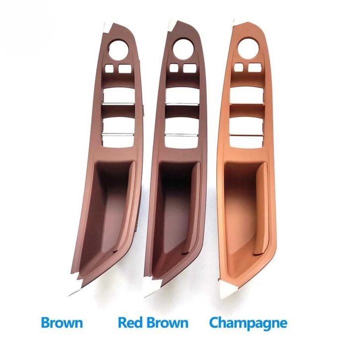 Mâner interior usa sofer stanga rosu maro BMW seria 5 F10 F11 F18