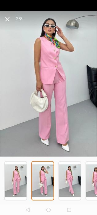 Дамски комплект розов