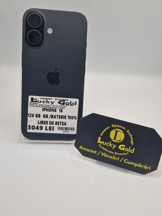 Iphone 16 128 GB 100% Bat cod 22242