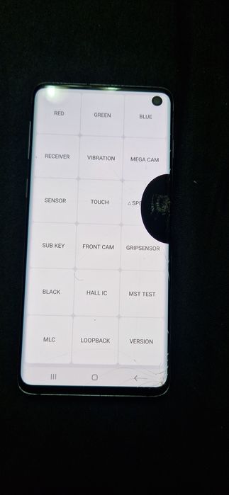 Samsung S10 varianta cu procesor Qualcomm 128 gb display cu pată crapa