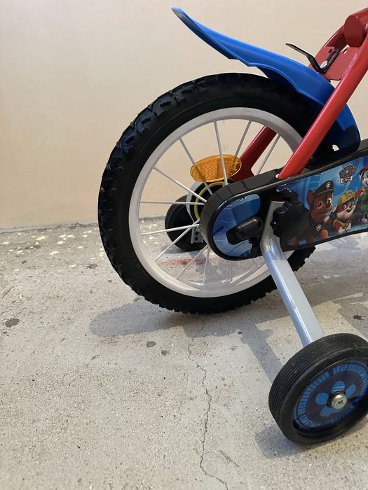 Toimsa, Детски велосипед Paw Patrol, с помощни колела, 16 инча