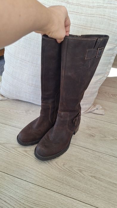 Ботуши естествена кожа Timberland 37 и 38 номер .