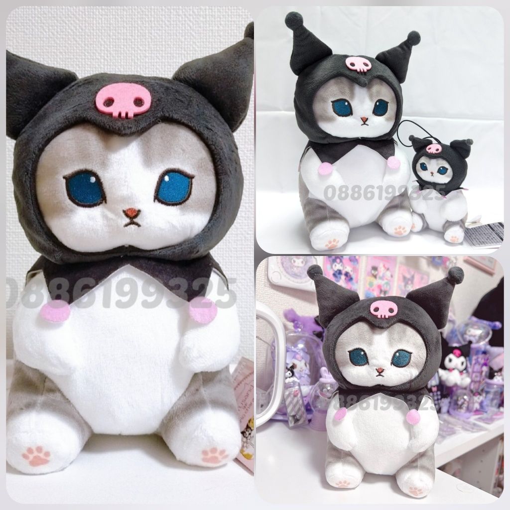 Плюшено Коте Hello Kitty Kuromi 70см Sanrio Melody, Кити плюшена играч