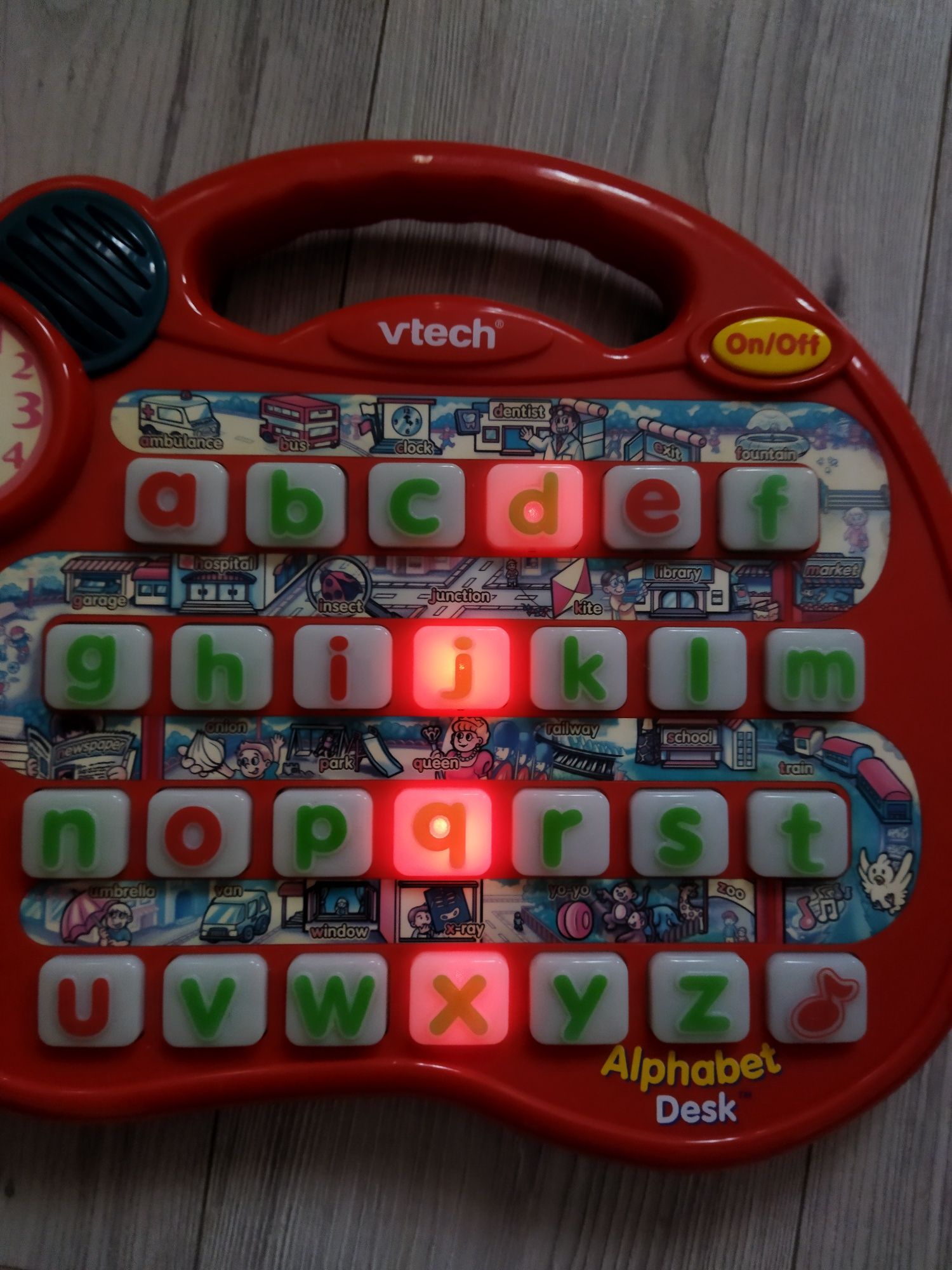 Tableta educativa Vtech activitati învățare alfabet cuvinte lumini pe