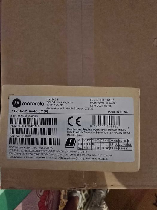 Telefon MOTOROLA Moto G84 5G, 256GB, 12GB RAM, Dual SIM, Viva Magenta
