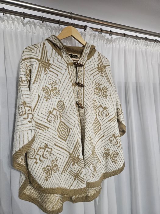 Poncho 100% lână alpaca