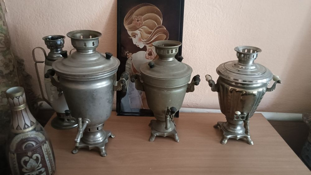 Посуда. Тульские самовары, электрические, винтажные.