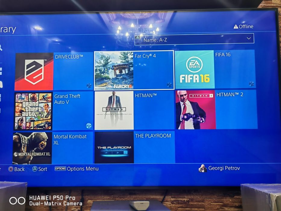 PS4 с Джойстик +7 игри