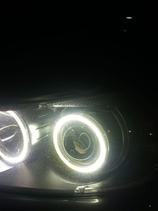 Pachet Lupe BMW E90/91 Lupe Bixenon+Xenon Canbus+Angel Eyes