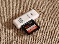 Четец за карти SD/microSD CARD READER USB 3.0