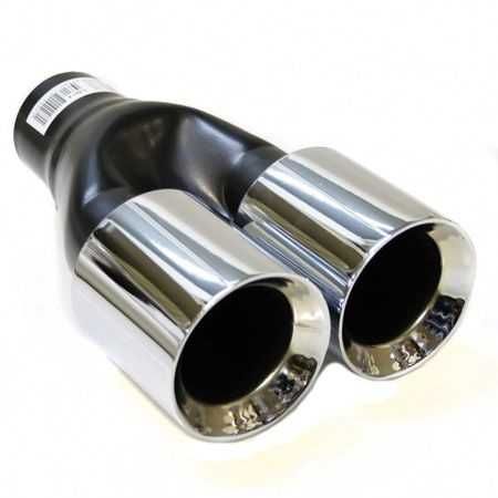 Универсален накрайник за ауспух на автомобил хромиран нов