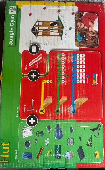 Kit de joaca Jungle Gym Castle/ Hut/ Tower noi sigilate