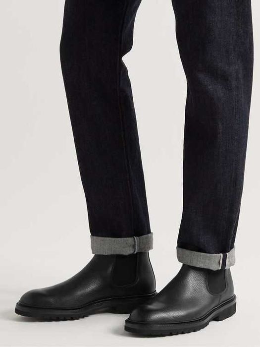 Ghete chelsea plain toe 44 premium ZIGN piele naturala moale