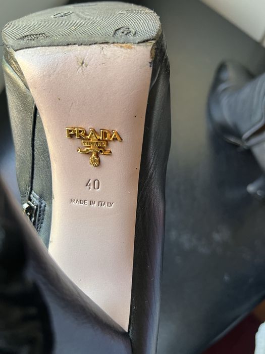 Ghete piele naturală Prada originale