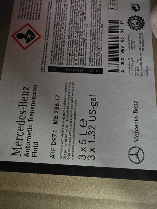 Vand ulei cuttie automata Mercedes