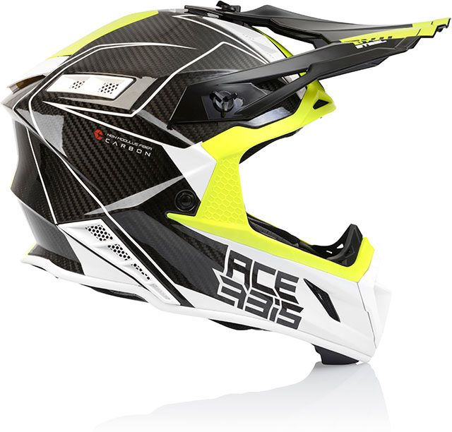 Каска Acerbis Steel Carbon WHITE/YELLOW