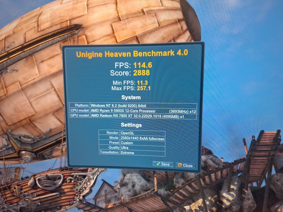 Vand Rx 7800 xt 16gb 256b