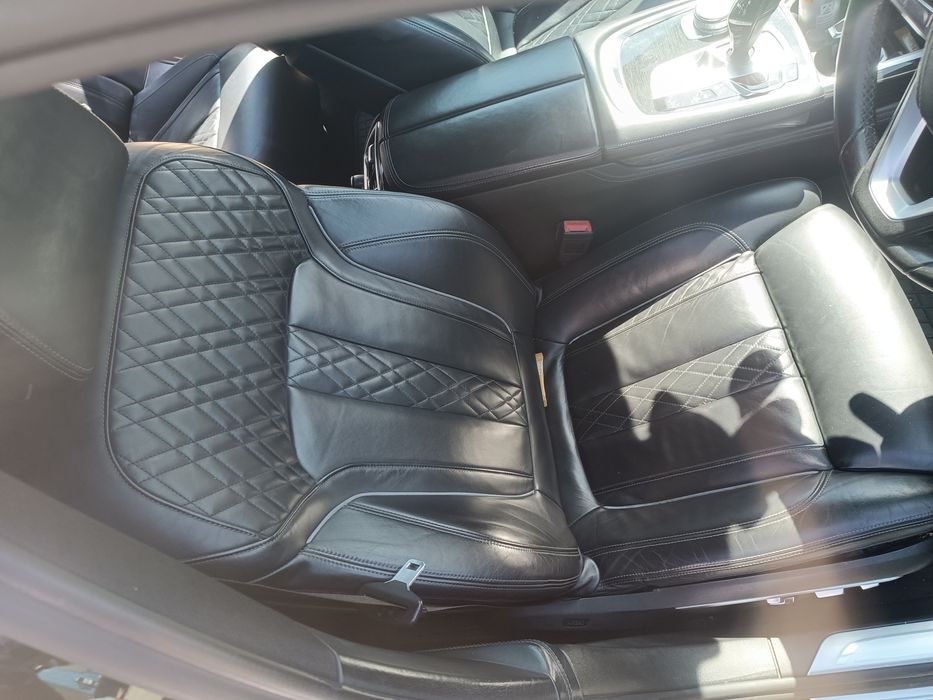 Interior piele neagra BMW seria 7 g11 g12 scaune banchete fete usi