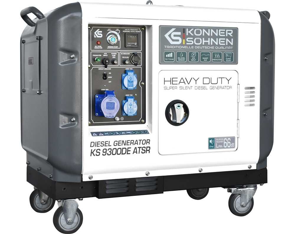 Generator diesel 230/4000V 7,5 kW Konner & Sohnen KS 9300DE-1/3 cu ATS
