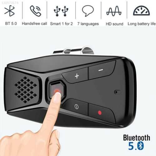 Handsfree/difuzor bluetooth V5.0+EDR pt parasolar,cu autonomie mare