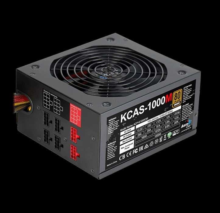 Блоки питания AeroCool KCAS от 600 до 1200 80+ Gold / Bronze