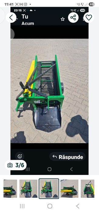 masina recoltat scos sapat cartofi ceapa usturoi 18-30 cp banda